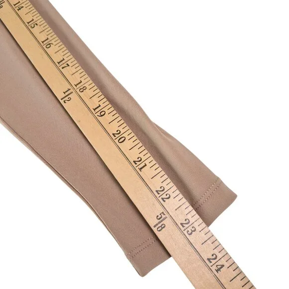 Abercrombie & Fitch Wrap Bodysuit Sz Med Long Sleeve Lined Tan Soft NWT Classic - Picture 7 of 9